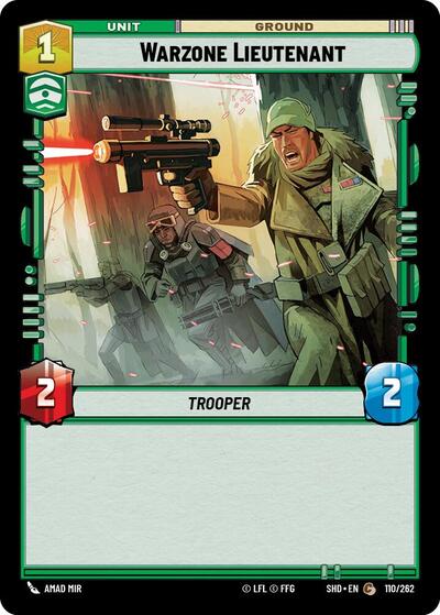 Warzone Lieutenant - 110/262 - Common - Shadows of the Galaxy