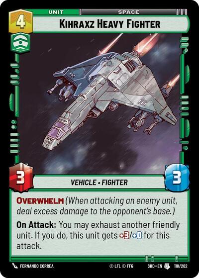 Kihraxz Heavy Fighter - 118/262 - Uncommon - Shadows of the Galaxy