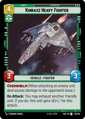 Kihraxz Heavy Fighter - 118/262 - Uncommon - Shadows of the Galaxy