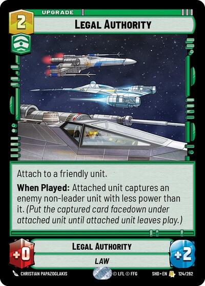 Legal Authority - 124/262 - Rare - Shadows of the Galaxy