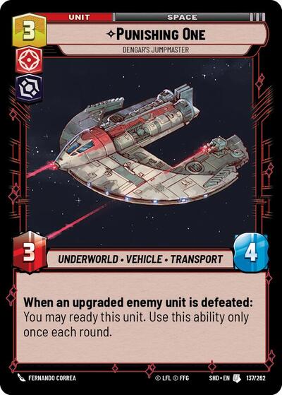 Punishing One - Dengar's Jumpmaster - 137/262 - Uncommon - Shadows of the Galaxy