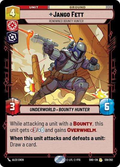 Jango Fett - Renowned Bounty Hunter - 138/262 - Rare - Shadows of the Galaxy
