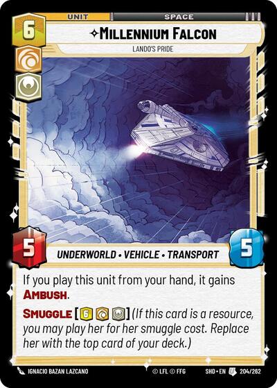 Millennium Falcon - Lando's Pride - 204/262 - Uncommon - Shadows of the Galaxy