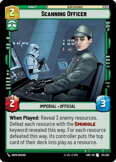 Scanning Officer - 114/262 - Uncommon - Shadows of the Galaxy