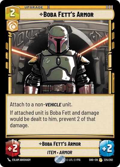 Boba Fett's Armor - 224/262 - Rare - Shadows of the Galaxy