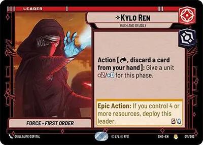 Kylo Ren - Rash and Deadly - 011/262 - Rare - Shadows of the Galaxy