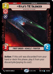 Kylo's TIE Silencer - Ruthlessly Efficient - 135/262 - Legendary - Shadows of the Galaxy