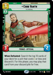 Cobb Vanth - The Marshal - 115/262 - Rare - Shadows of the Galaxy