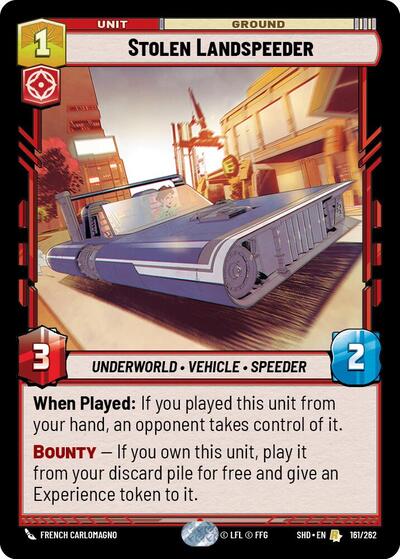 Stolen Landspeeder - 161/262 - Rare - Shadows of the Galaxy