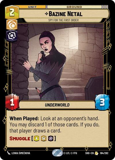 Bazine Netal - Spy for the First Order - 184/262 - Rare - Shadows of the Galaxy