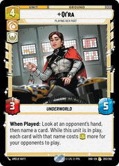 Qi'ra - Playing Her Part - 202/262 - Rare - Shadows of the Galaxy