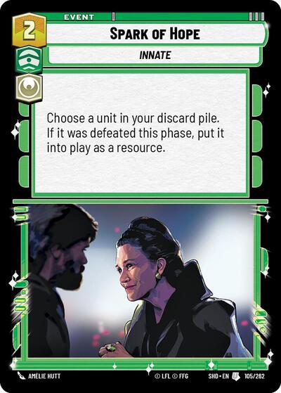 Spark of Hope - 105/262 - Uncommon - Shadows of the Galaxy