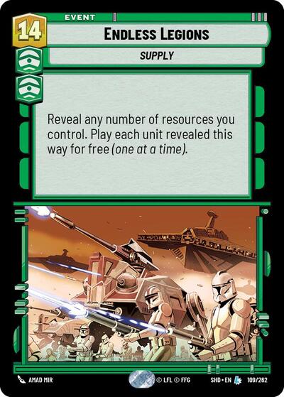Endless Legions - 109/262 - Legendary - Shadows of the Galaxy