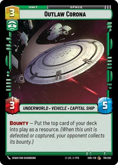 Outlaw Corona - 116/262 - Common - Shadows of the Galaxy