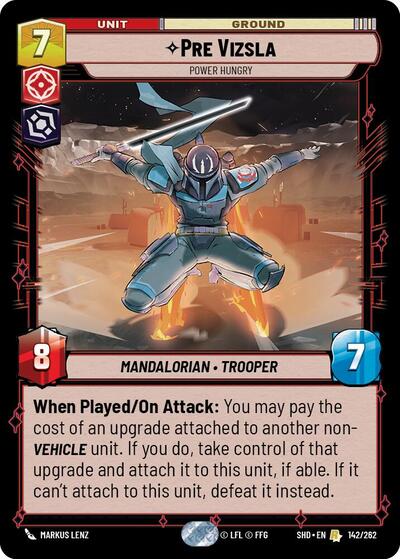 Pre Vizsla - Power Hungry - 142/262 - Rare - Shadows of the Galaxy