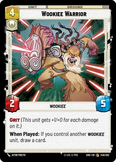 Wookiee Warrior - 249/262 - Common - Shadows of the Galaxy