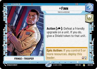 Finn - This is a Rescue - 003/262 - Rare - Shadows of the Galaxy