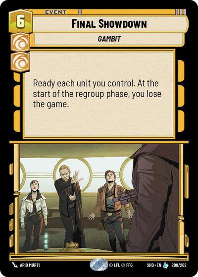 Final Showdown - 208/262 - Legendary - Shadows of the Galaxy
