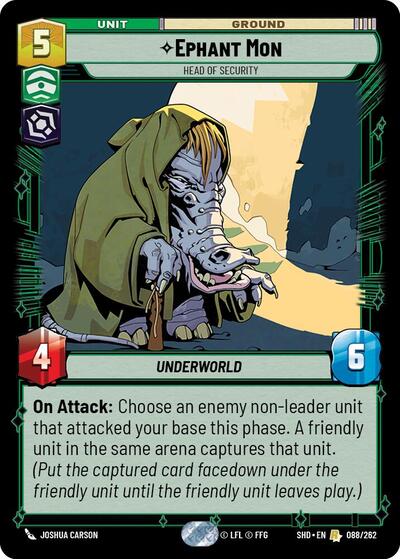 Ephant Mon - Head of Security - 088/262 - Rare - Shadows of the Galaxy