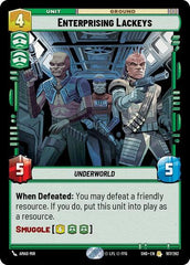 Enterprising Lackeys - 107/262 - Rare - Shadows of the Galaxy