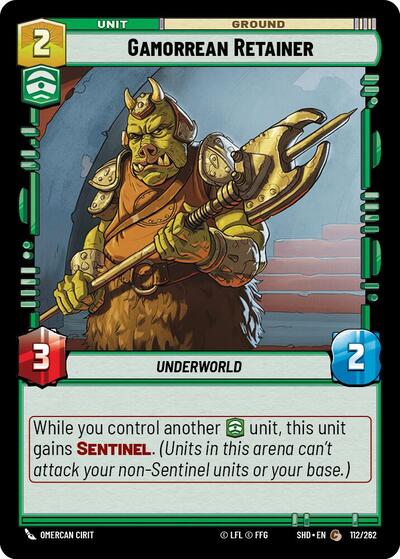 Gamorrean Retainer - 112/262 - Common - Shadows of the Galaxy