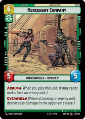Mercenary Company - 121/262 - Common - Shadows of the Galaxy