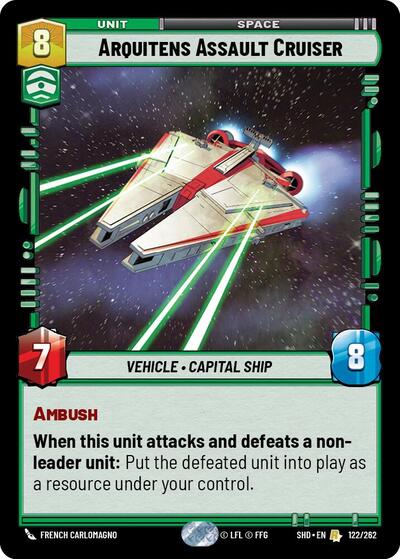 Arquitens Assault Cruiser - 122/262 - Rare - Shadows of the Galaxy