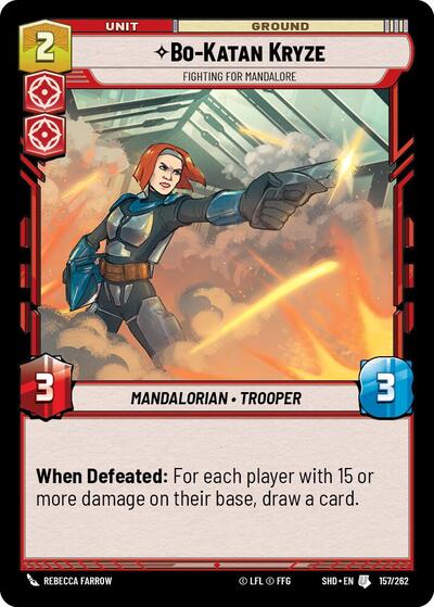 Bo-Katan Kryze - Fighting For Mandalore - 157/262 - Uncommon - Shadows of the Galaxy