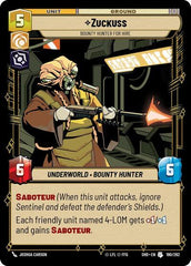 Zuckuss - Bounty Hunter for Hire - 190/262 - Uncommon - Shadows of the Galaxy