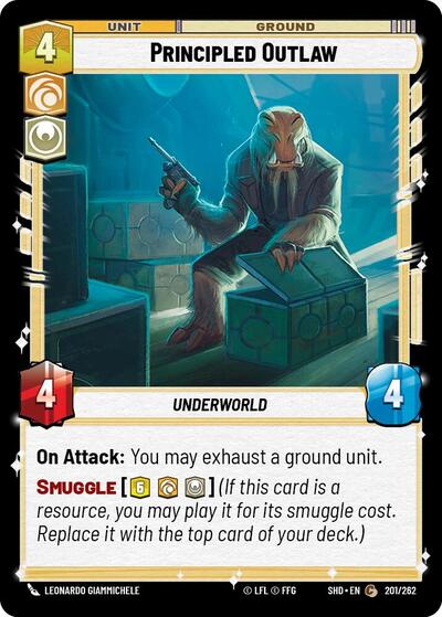 Principled Outlaw - 201/262 - Common - Shadows of the Galaxy