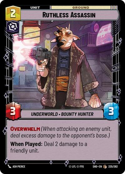 Ruthless Assassin - 235/262 - Common - Shadows of the Galaxy