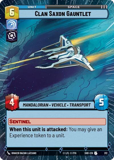 Clan Saxon Gauntlet - 312 - Uncommon (Hyperspace) - Shadows of the Galaxy