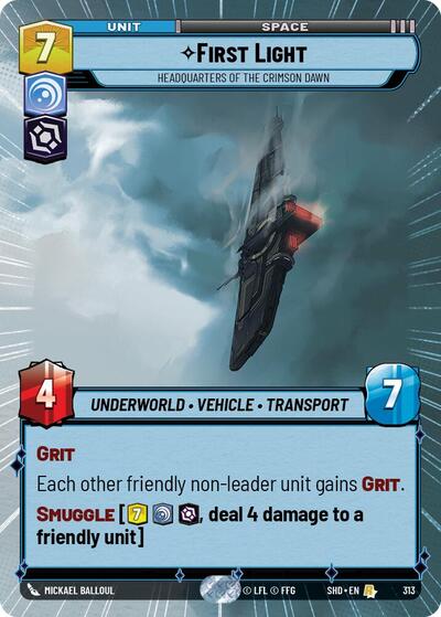 First Light - Headquarters of the Crimson Dawn - 313 - Rare (Hyperspace) - Shadows of the Galaxy