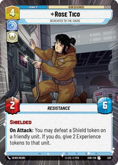 Rose Tico - Dedicated to the Cause - 320 - Uncommon (Hyperspace) - Shadows of the Galaxy