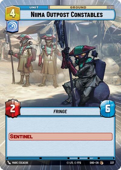Niima Outpost Constables - 337 - Common (Hyperspace) - Shadows of the Galaxy