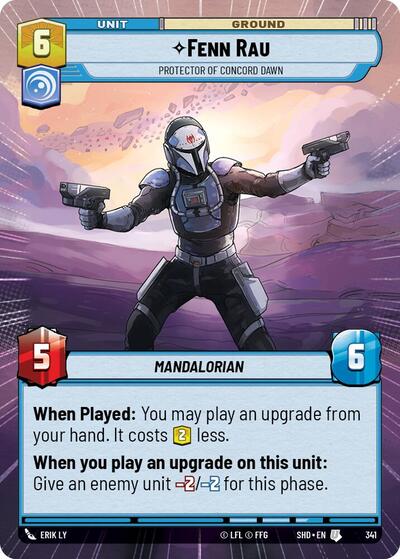 Fenn Rau - Protector of Concord Dawn - 341 - Uncommon (Hyperspace) - Shadows of the Galaxy