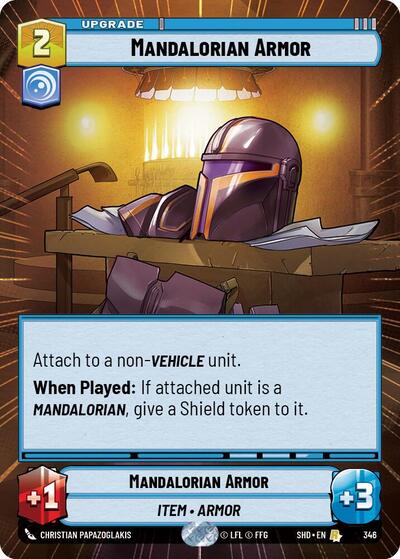 Mandalorian Armor - 346 - Rare (Hyperspace) - Shadows of the Galaxy