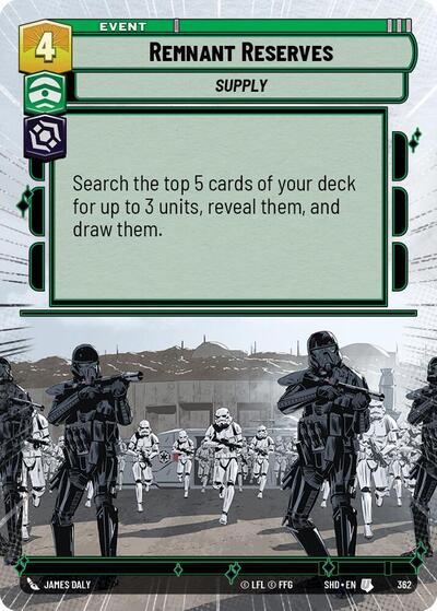 Remnant Reserves - 362 - Uncommon (Hyperspace) - Shadows of the Galaxy
