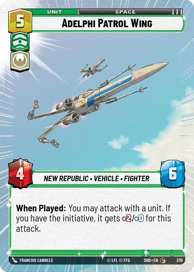 Adelphi Patrol Wing - 370 - Common (Hyperspace) - Shadows of the Galaxy