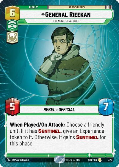 General Rieekan - Defensive Strategist - 372 - Rare (Hyperspace) - Shadows of the Galaxy