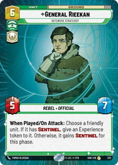 General Rieekan - Defensive Strategist - 372 - Rare (Hyperspace) - Shadows of the Galaxy