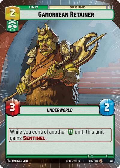 Gamorrean Retainer - 381 - Common (Hyperspace) - Shadows of the Galaxy