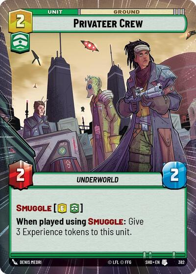 Privateer Crew - 382 - Uncommon (Hyperspace) - Shadows of the Galaxy