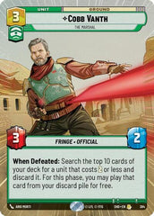 Cobb Vanth - The Marshal - 384 - Rare (Hyperspace) - Shadows of the Galaxy