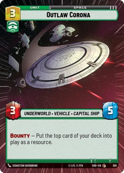 Outlaw Corona - 385 - Common (Hyperspace) - Shadows of the Galaxy