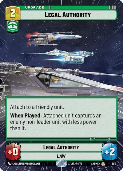 Legal Authority - 393 - Rare (Hyperspace) - Shadows of the Galaxy