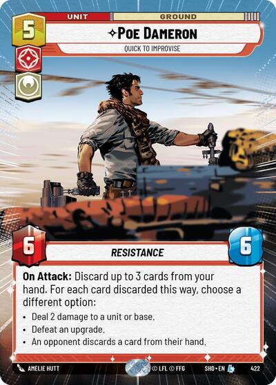 Poe Dameron - Quick to Improvise - 422 - Legendary (Hyperspace) - Shadows of the Galaxy