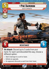 Poe Dameron - Quick to Improvise - 422 - Legendary (Hyperspace) - Shadows of the Galaxy