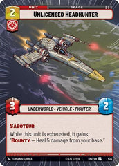 Unlicensed Headhunter - 434 - Uncommon (Hyperspace) - Shadows of the Galaxy