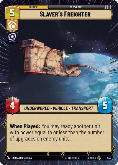 Slaver's Freighter - 458 - Common (Hyperspace) - Shadows of the Galaxy